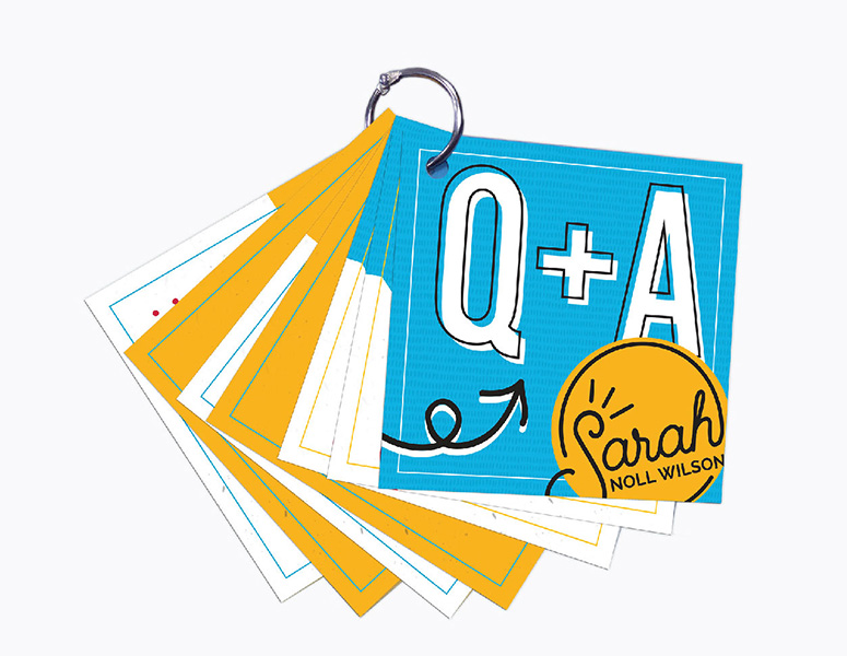 Sarah Noll Wilson branded Q&A cards